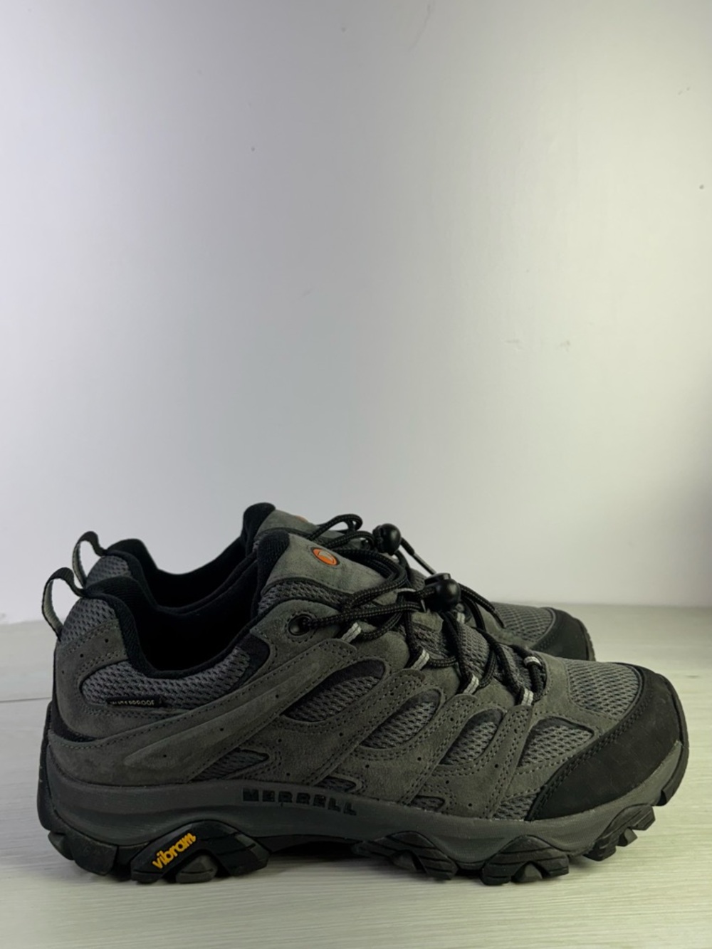 Merrell J035855Z Moab 3 Waterproof Hiking Shoes Granite Black Sz 12.5